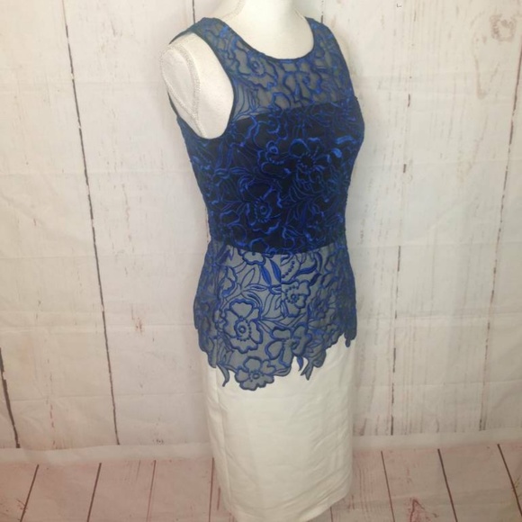 Anthropologie Sachin & Babi Noir Blue White Dress - Picture 4 of 8